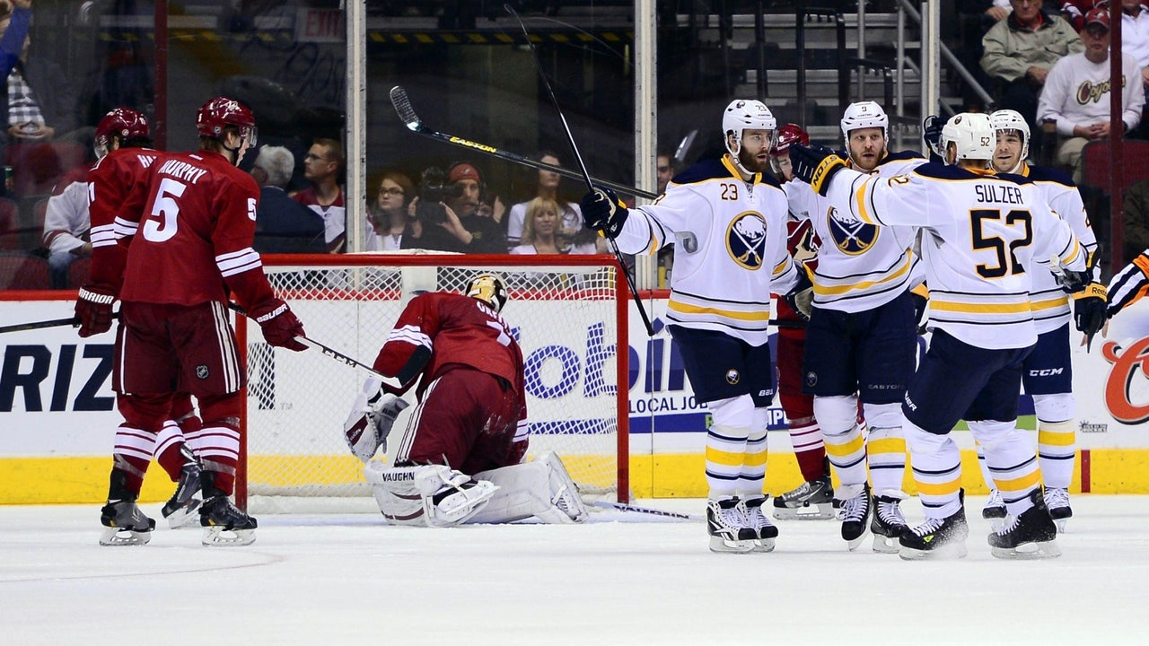 Coyotes let visiting Sabres steal one